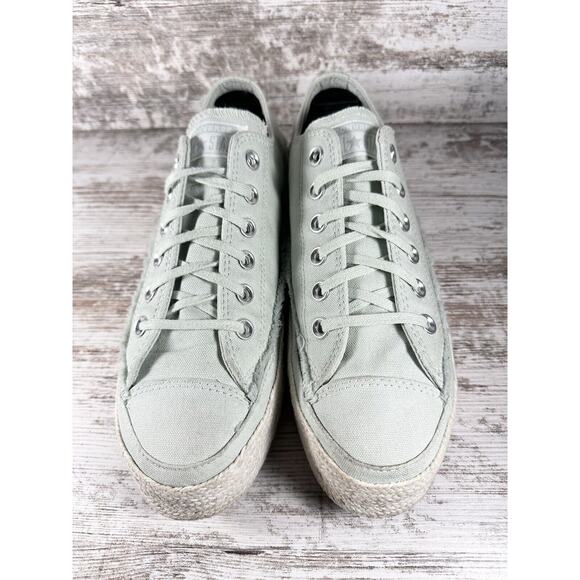 Women's Converse CTAS Espadrille Ox Green Canvas Platform Shoes Sz 9 - Picture 4 of 11